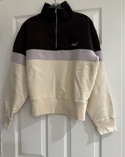 Kith Women  s Colorblocked 1/2 zip Pullover FW24 Size Small In Good Condition