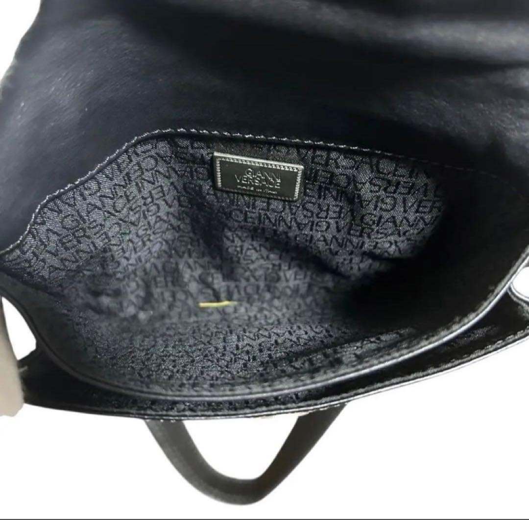 Versace Medusa Logo Leather Crossbody Bag Black Men's Used/Good Condition thumbnail 6