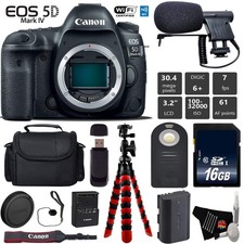 Canon EOS 5D Mark IV DSLR Camera Body Only  Wireless Remote  Condenser