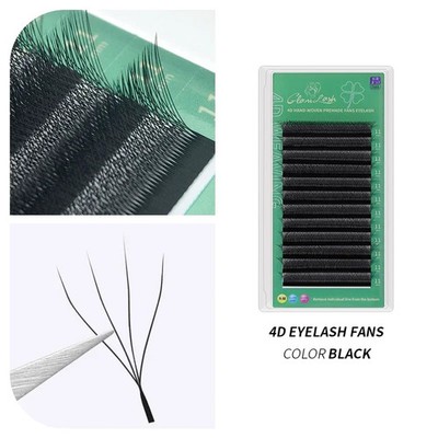 GLAMLASH 4D5D W Shaped Eyelash Extension Premade Volume Fans W Style Lashes Faux