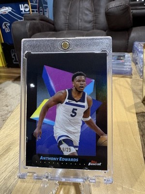 Topps Finest 2024-25 Anthony Edwards Minnesota Timberwolves #60 /25 Serial