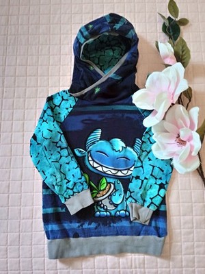 süßer Hoodie Monster-- 92/98-- Handmade