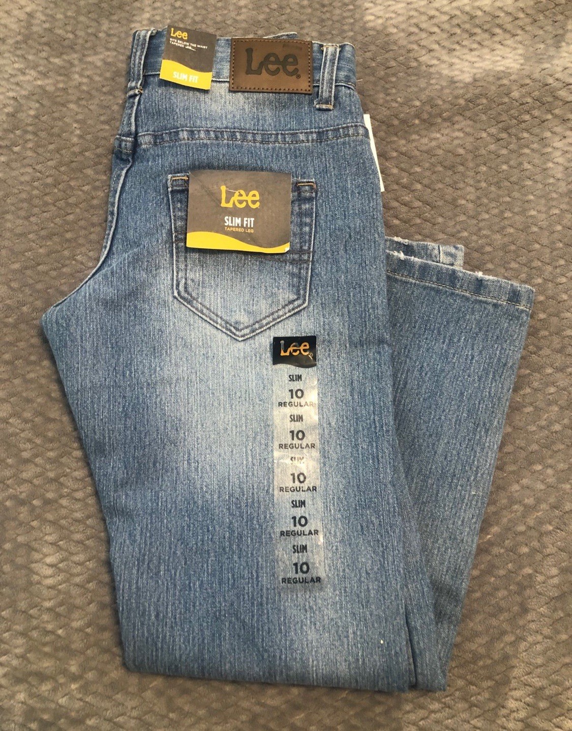 NWT Lee Slim Fit Tapered Leg Jeans - Size 10 Regular image 3