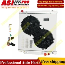 For 99-05 Ford F250 F350 F450 F550 6.8/7.3L Powerstroke Radiator+Shroud Fan Kits
