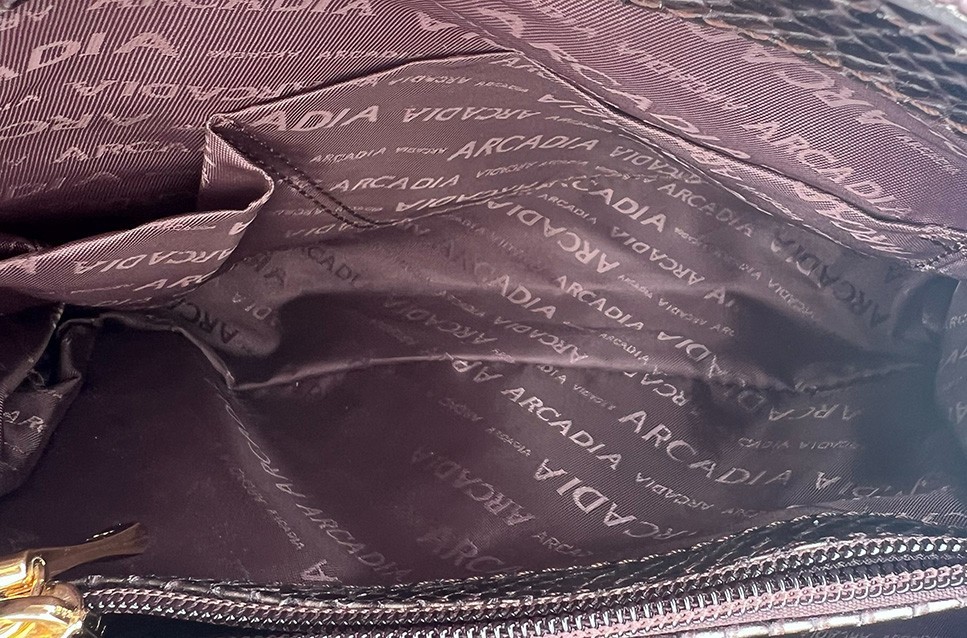 ARCADIA Italy Luxury Python & Croc Embossed Leath… - image 7