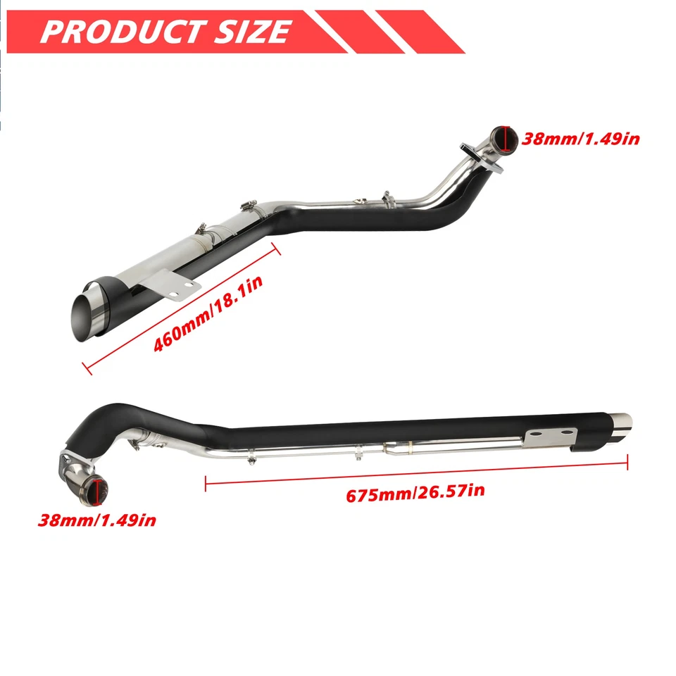 Sistema de tubo de escape escalonado Shortshots para Harley Street XG500 XG750 2015-2020 Foto 3 de 4