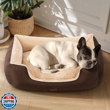 MellowMates Orthopedic Dog Bed for Small Dogs 28", Dual-Sided Cooling and War