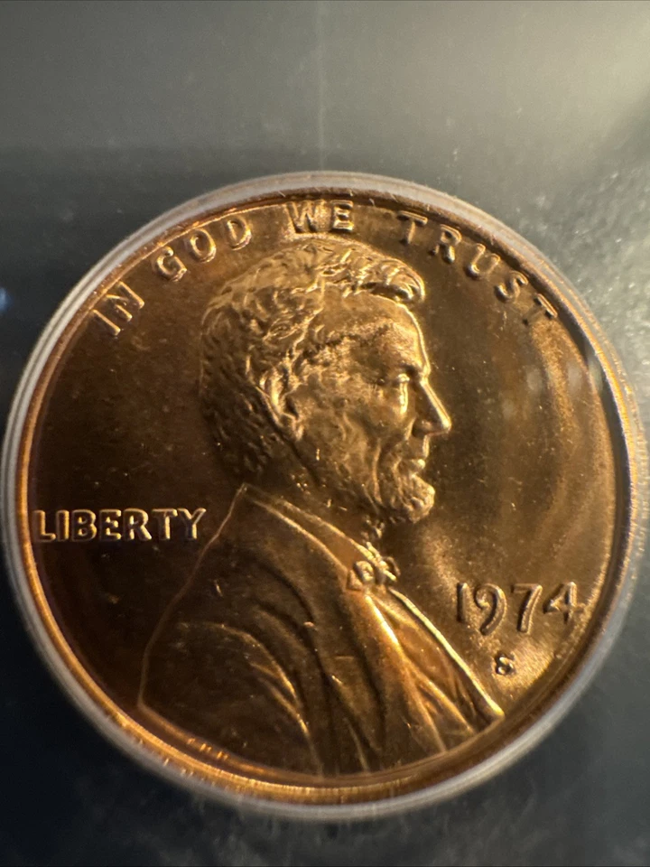 1974 S MS 67 RD Lincoln Memorial One Cent 1c Rare Coin - ICG Hutto White Label - Image 3 of 3