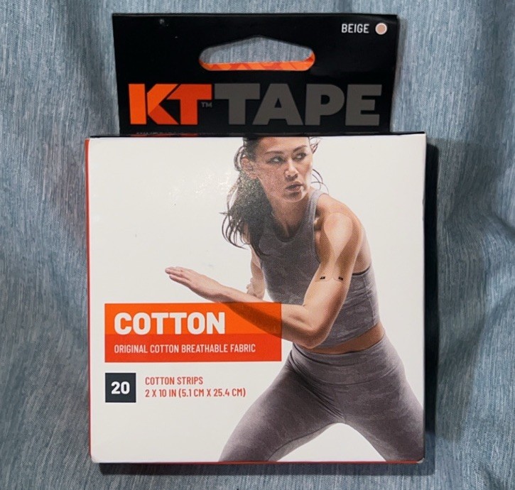 KT Tape Cotton Elastic Kinesiology Athletic Tape 20 Count 10” Precut Strips