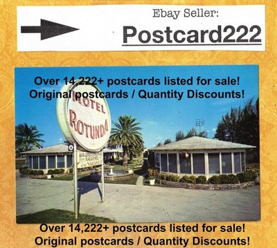 FL North Miami vintage postcard ROTUNDA MOTEL 12225 BISCAYNE BLVD M LANZALOTTI