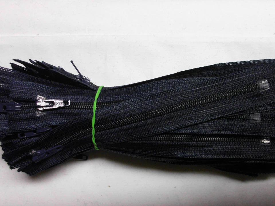 MARKENLOS 2,30 € Stuck)Stabile Kunststoff Reißv für Hosen & Röcke 16 cm Dunkelblau YKK (83