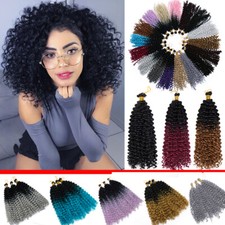 REAL Natural Water Wave Crochet Braids Deep Curly as Human Hair Extensions Soft