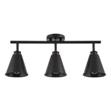 Kira Home Ellis 60-Watt 3-Light Oil-rubbed Bronze Vintage Track Light with Oil..