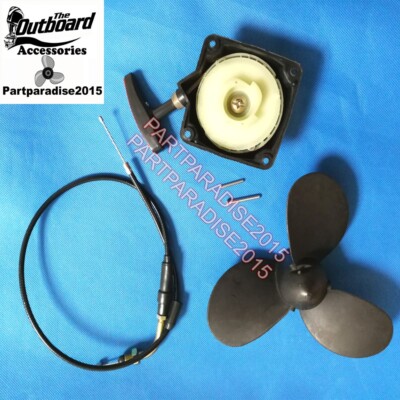 Throttle cable nylo propeller Pull Starter hangkai 2 stroke 3.5hp outboard motor