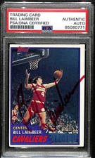 Bill Laimbeer Signed 1981 Topps Rookie Card #74 Cavaliers PSA/DNA 185758