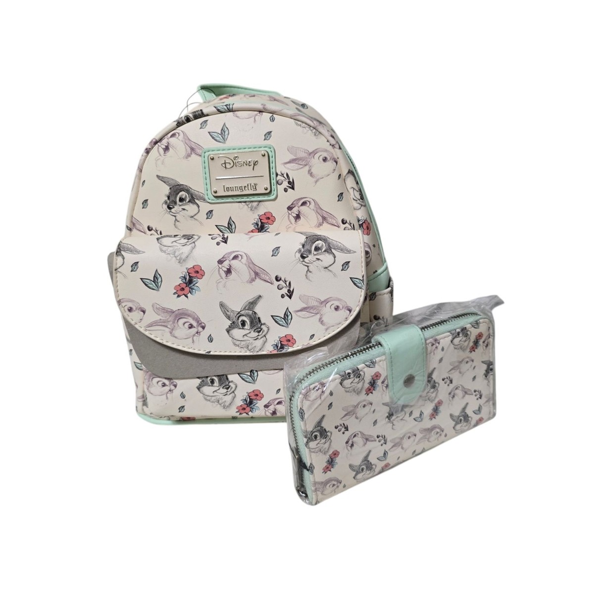 Loungefly X Eight3Five Disney Thumper Rabbit AOP Backpack Wallet