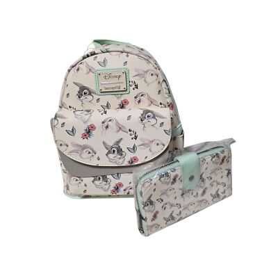 Loungefly X Eight3Five Disney Thumper Rabbit AOP Backpack Wallet