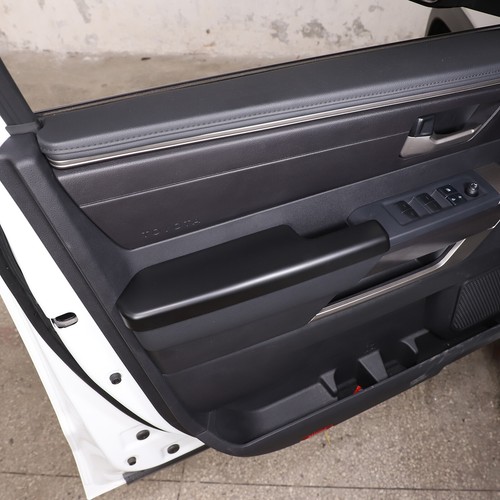 4PCS Matte Black Interior Door Elbow Rest Trim Cover For Toyota Tundra 2022-2023 - Foto 2 di 10