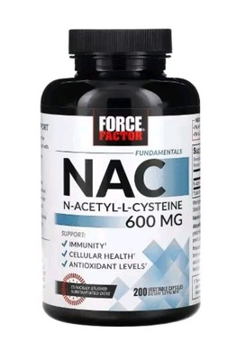 Force Factor N-Acetyl-L-Cysteine (NAC) 600 mg Immune Health Support 200 Capsules