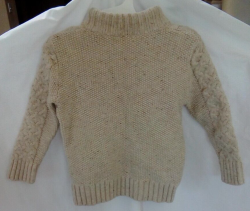 Cat & Jack Boys Pullover Cable-Knit Sweater Tan 4T c - Picture 3 of 8