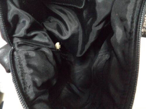 Tignanello soft Leather Vintage black bucket shoulder bag purse Tassel zip top - Picture 14 of 17