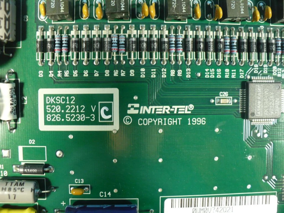 Inter-Tel 520-2212 VC 826-5230-3 DKSC12 ISA Board Digital 12 Port Station Card - Image 4 of 4