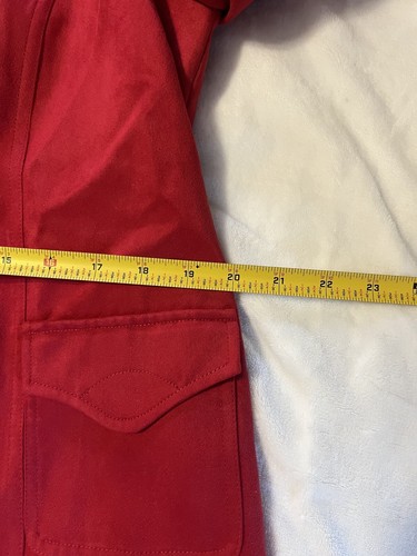 TanJay Women's Red Blazer Jacket Zip Up Long Sleeves Pockets Size 12 Career NWT - Picture 6 of 6