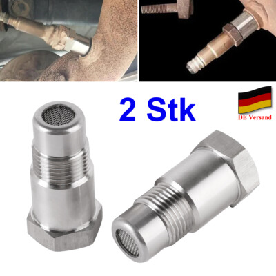 2x Lambdasonde Lambda Eliminator Spacer Metallkat Lamda O2 Simulator Sonde Auto
