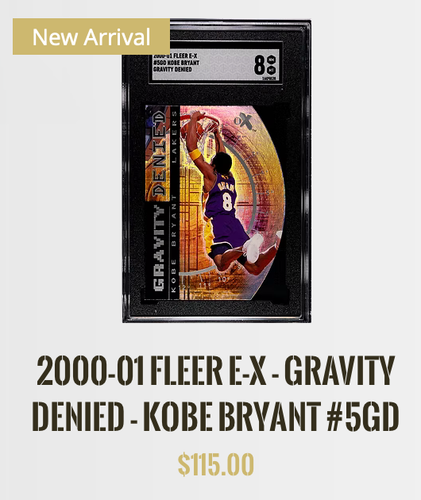 **READ** 2000-01 Fleer E-X Gravity Denied Kobe Bryant SGC 8 - Picture 3 of 5