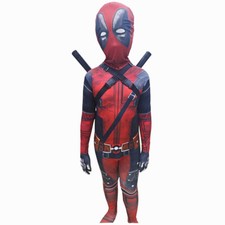 Cosplay Deadpool 3 Superheroes Jumpsuits Bodysuit for Costume Halloween Kids Men