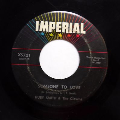 HUEY SMITH & CLOWNS 45 Little Moron Someone to love IMPERIAL Doowop 7'' Single VG