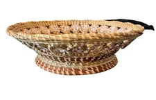 Charleston  Sweetgrass Basket  paired with Oyster Shells