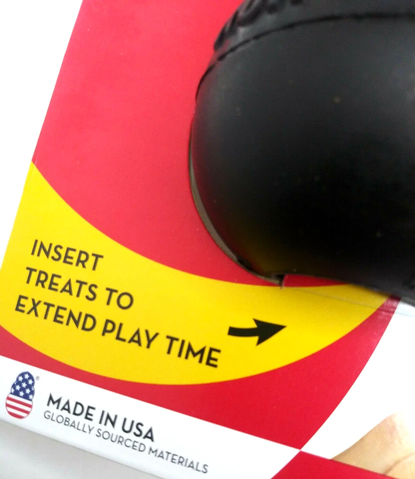 KONG Extreme GRANDE Juguete para Perros Buscar y Masticar Negro Duradero Goma Golosina Rellenable 4" Foto 4 de 4