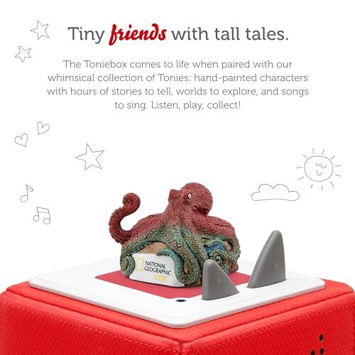 TONIES National Geographic Kids: Pulpo Audio Play Personaje Niños Juguete Figura - Imagen 2 de 6