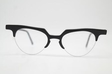 Vintage Eyeglasses Vogart DESIGN 8113 Black Half-Rim Frame