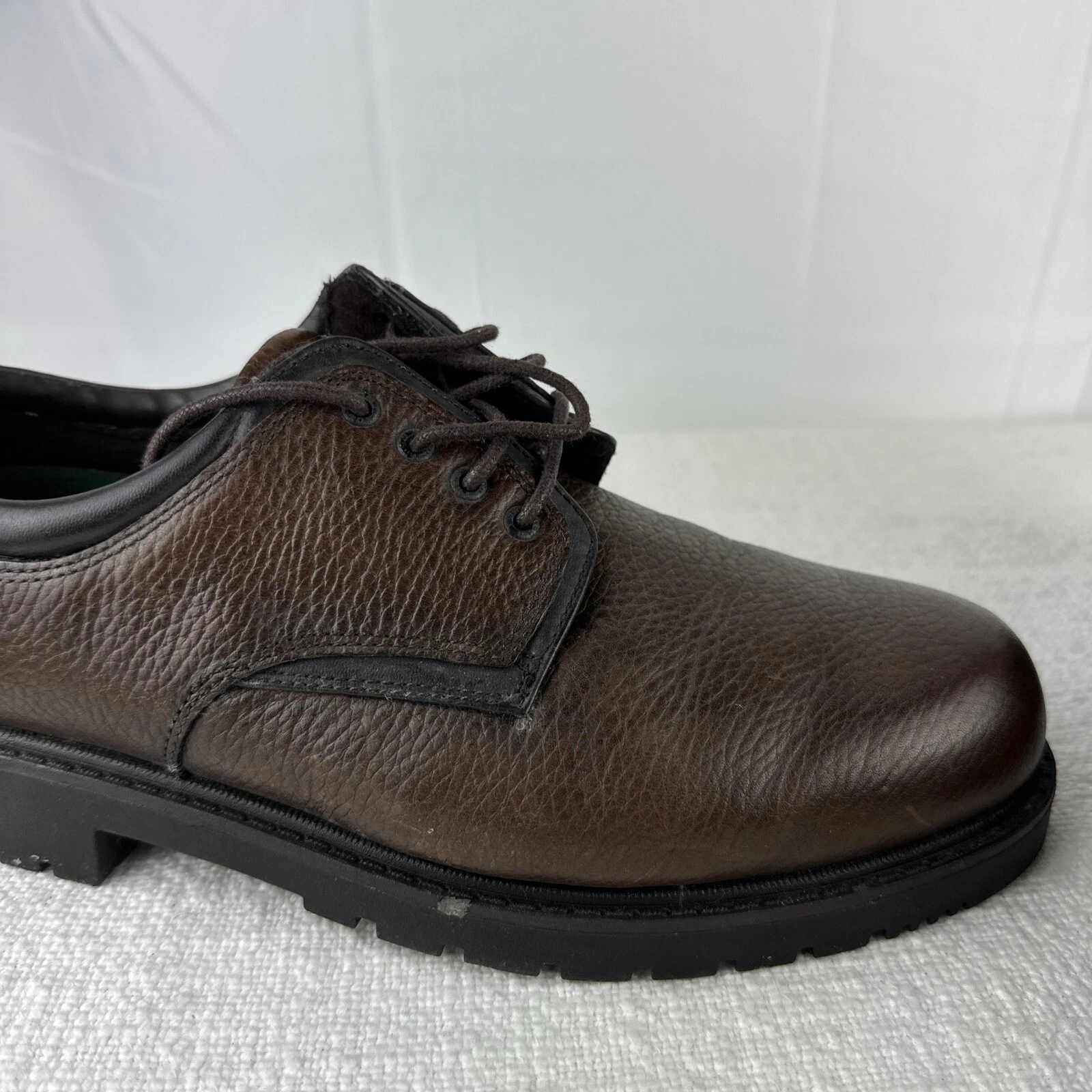 THOM BROWNE Scarpe Thom McAn Oxford cravatta punta tonda marrone uomo taglia 10 5 usate
