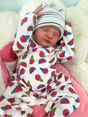 Weighted Limbs Reborn Baby Doll Realistic Handmade Asleep Newborn Boy Girl Gifts