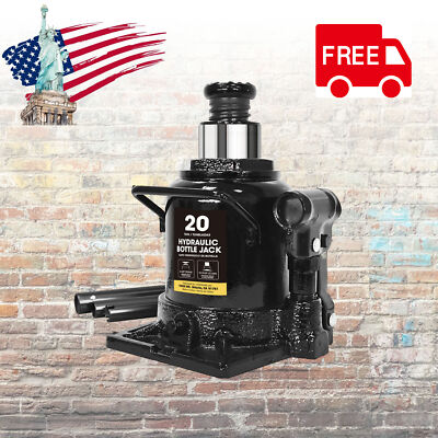 #ad Big Red 20Ton Low Profile Bottle Jack for Auto Repair and House Lift Black $56.37