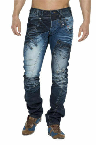 KOSMO LUPO Herren Jeans Hose Black Club Denim Stretch Japan Style - Foto 6