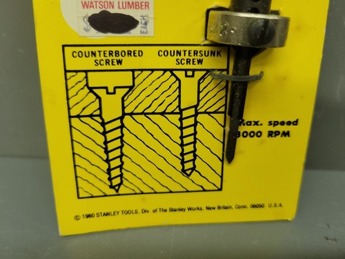 Stanley Adjustable Screw-Mate Drill #8 Screw 04-622 USA NOS Dated 1980 - Picture 5 of 10