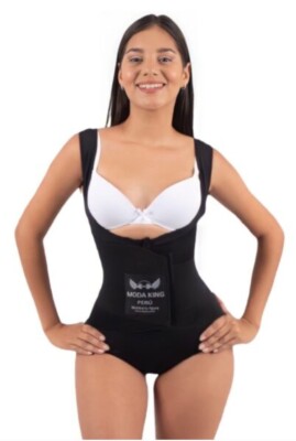 Moda King Perú Reloj de Arena-Hourglass Body Shaper Corset Black Sizes : M, L