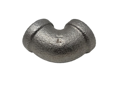 90 Degree Elbow, 1/4" NPT Female Malleable Iron Pipe Fitting, Black Finish