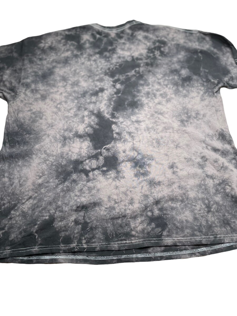 FILA T Shirt Uomo Logo Tie Dye Nero Grigio 100% Cotone Taglia XL Nuova con etichette