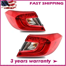 Pair(RH+LH) LED Tail Lights Assembly For Honda Accord 2018-2021 Brake Stop Lamp