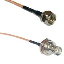 RG316 F MALE to BNC FEMALE BIG BULKHEAD RF Cable Rapid-SHIP LOT