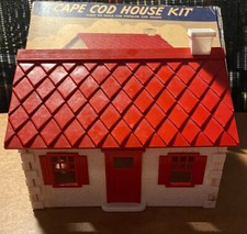 Vintage 1950's Plasticville Cape Cod House Kit Hp-9 O Gauge