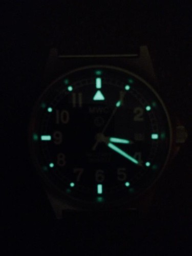 MWC G10LM Militäruhr | 50m | Datumsfenster | Schraubgehäuseboden | Desert Strap - Bild 6 von 9