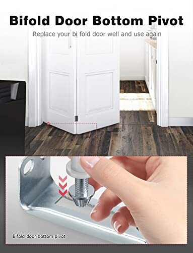Ana 8pcs Bi-fold Door Top Guide Wheel Bi-Fold Door Hardware Repair Kit
