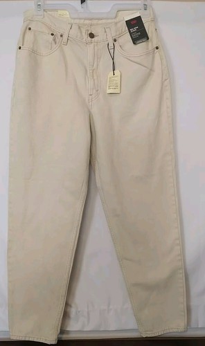 Levis Premium 80s Mom Jeans Beige Tan Denim Women Size 31x30 New With Tags