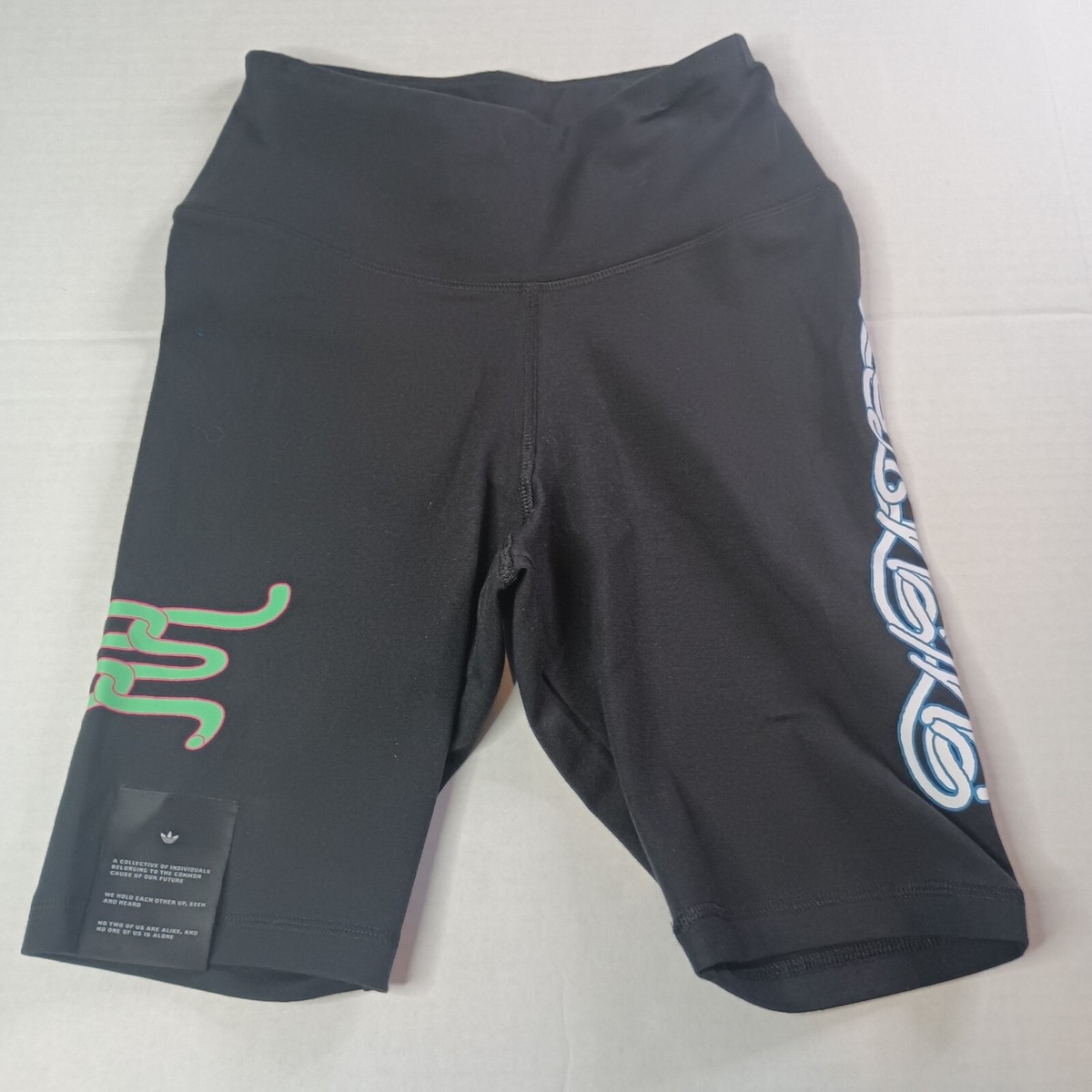 Adidas Biker Shorts Womens XS Black Tights Biker Athletic Compression HT3768